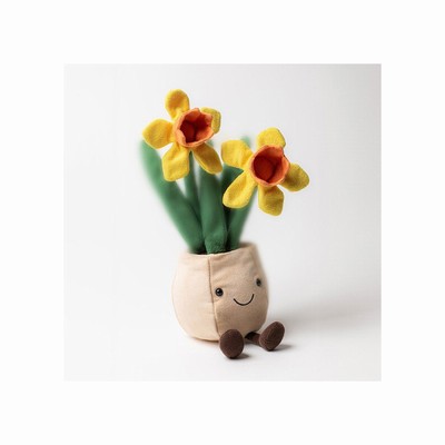 Jellycat Daffodil Pot USA | 62179QTVC